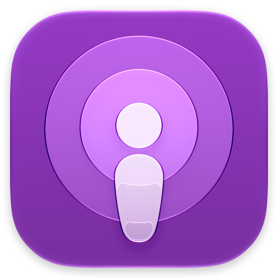 An image of the Podcasts app icon.