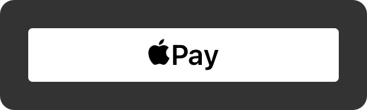 An illustration showing the correct placement of a white Apple Pay button over a dark background.