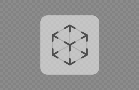 The glyph-only AR badge.
