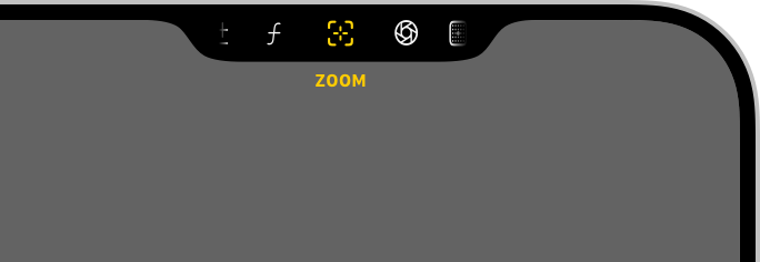 A partial screenshot of the Camera Control overlay displaying its controls.