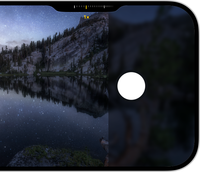 A partial screenshot showing an example of the Camera Control overlay with UI elements removed from the capture viewport.
