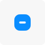 An illustration that shows a checkbox with the mixed state, which looks like a small rounded square with blue fill and a white hyphen.