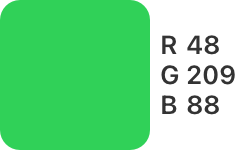 R-48,G-209,B-88