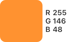 R-255,G-146,B-48