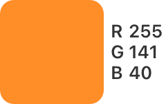 R-255,G-141,B-40