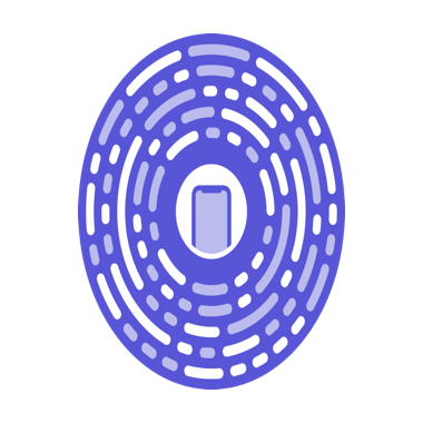 An illustration of an invalid App Clip Code with a changed aspect ratio.