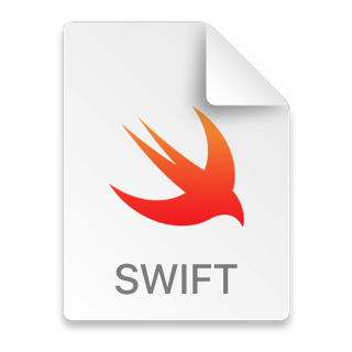 Image of a document icon for a Swift file.