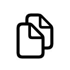 An icon showing two copies of a document.