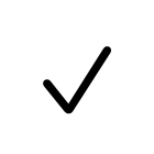 An icon showing a checkmark.