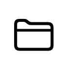 An icon showing a folder.