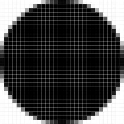 Image of a circle that's in high resolution at a scale factor of @3x, and is 30 by 30 pixels.