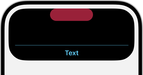 An illustration of a Live Activity that uses a line to separate a block of content.