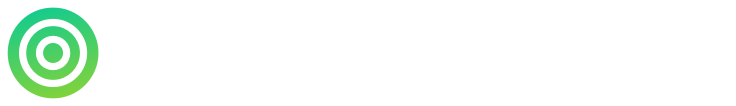 A symbol of three concentric circles. The symbol is tinted green to subtly reflect the green in the original six-color Apple logo.