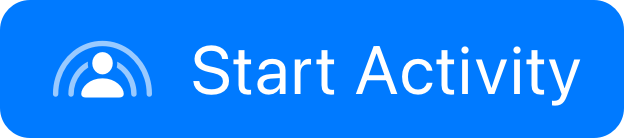 A blue button labeled 'Start Activity' with the SharePlay symbol.