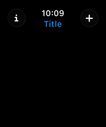 A screenshot showing toolbar buttons in the top leading and trailing corners.