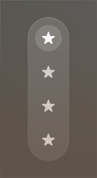 A screenshot showing a collapsed tab bar containing only symbols.