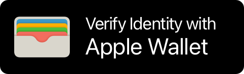 An illustration of a Verify Identity with Apple Wallet button.